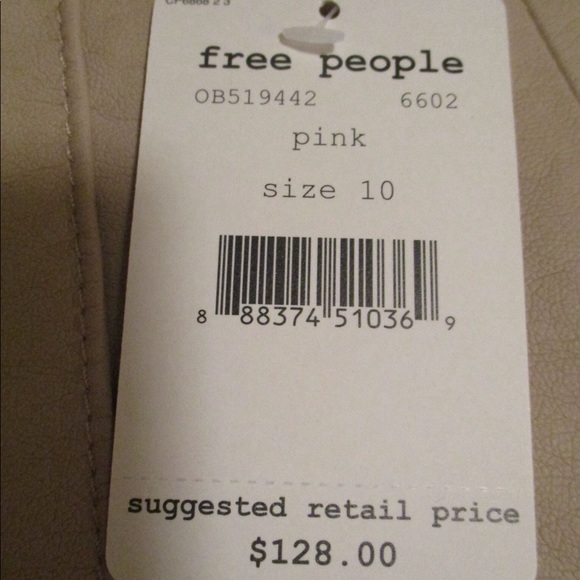 FREE PEOPLE Vegan Leather Mini Skirt NWT sizes 8 & 10 - Picture 7 of 9